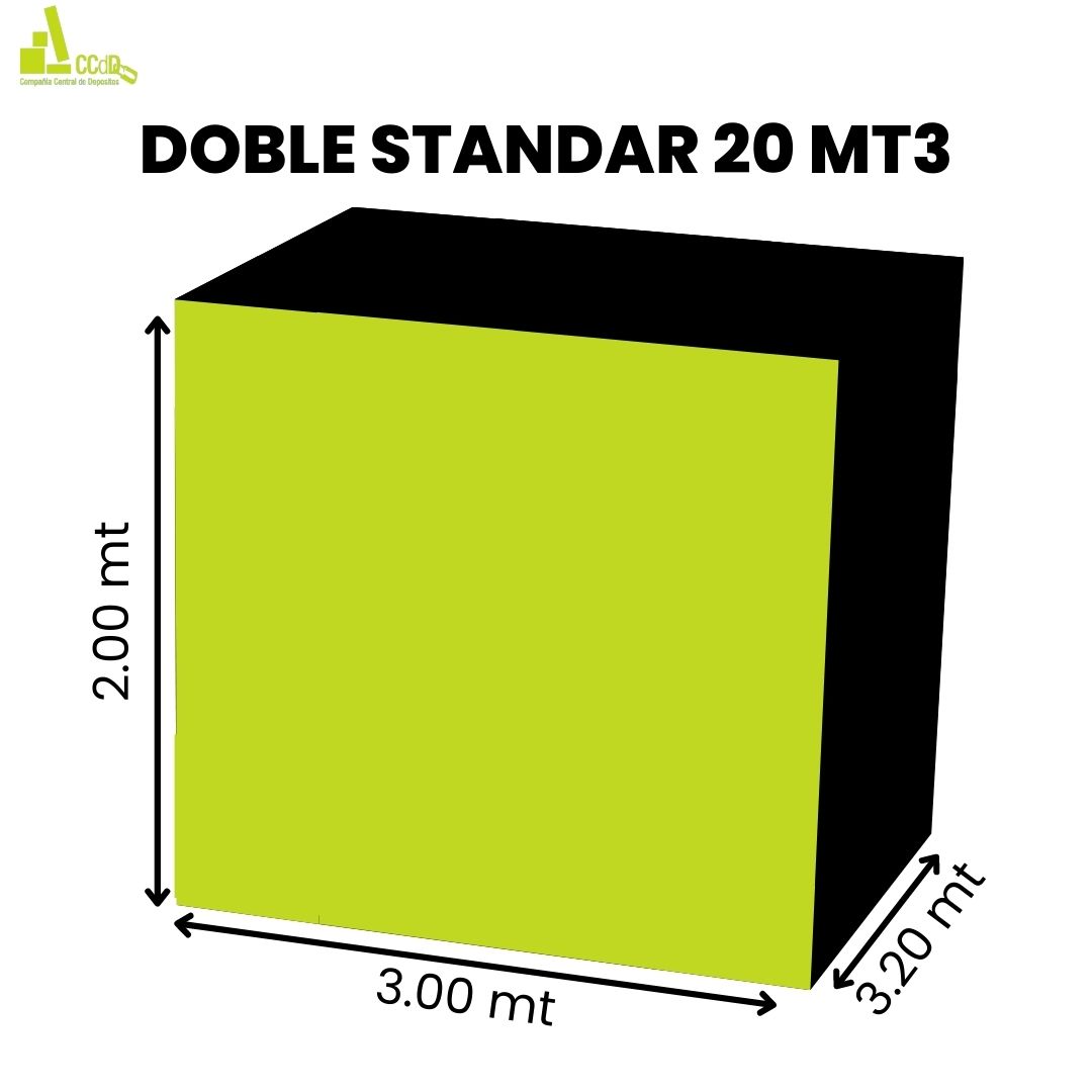 Baulera Doble Standard 20mt3 en Palermo